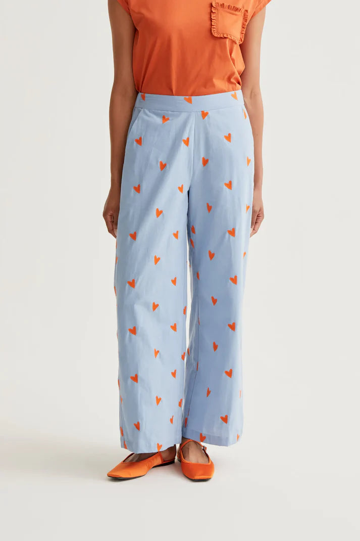 Heart Print Pants