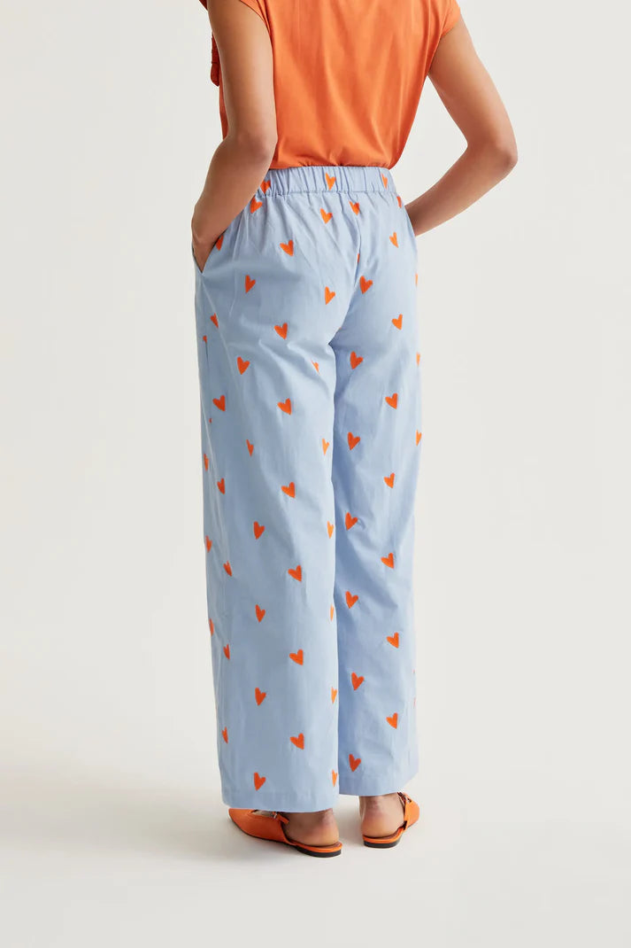 Heart Print Pants