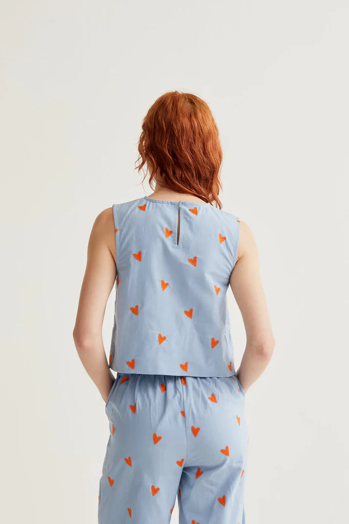 Heart Print Top