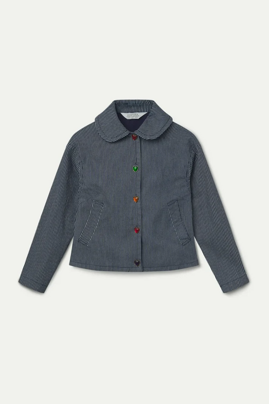 Striped Denim Jacket