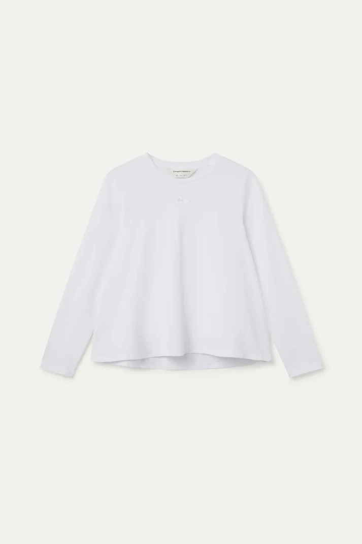 White Long Sleeve Tee