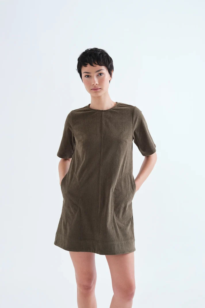 Green Cord Dress