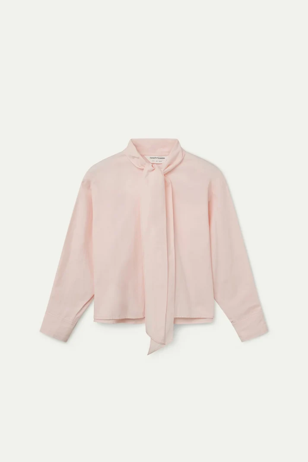 Pink Tie Neck Blouse