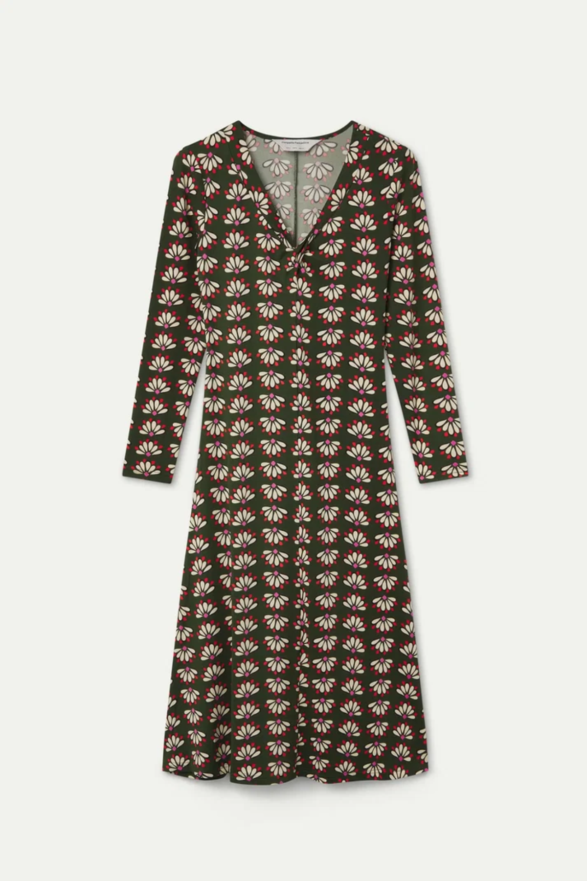 Green Print Dress