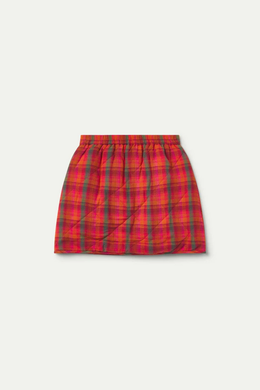 Plaid Quilted Skirt