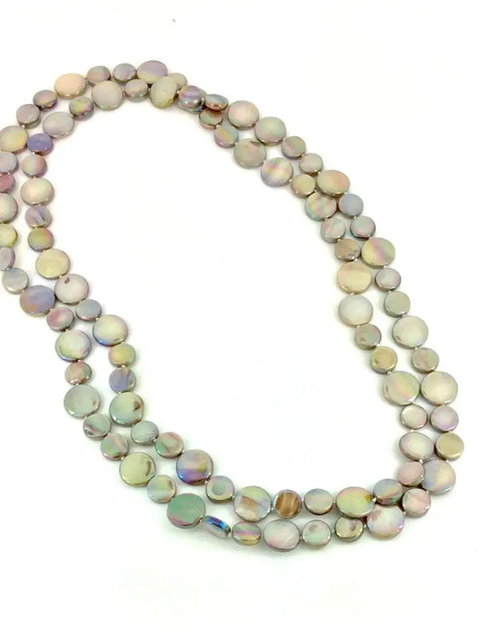 Mother Of Pearl Necklace | Taupe