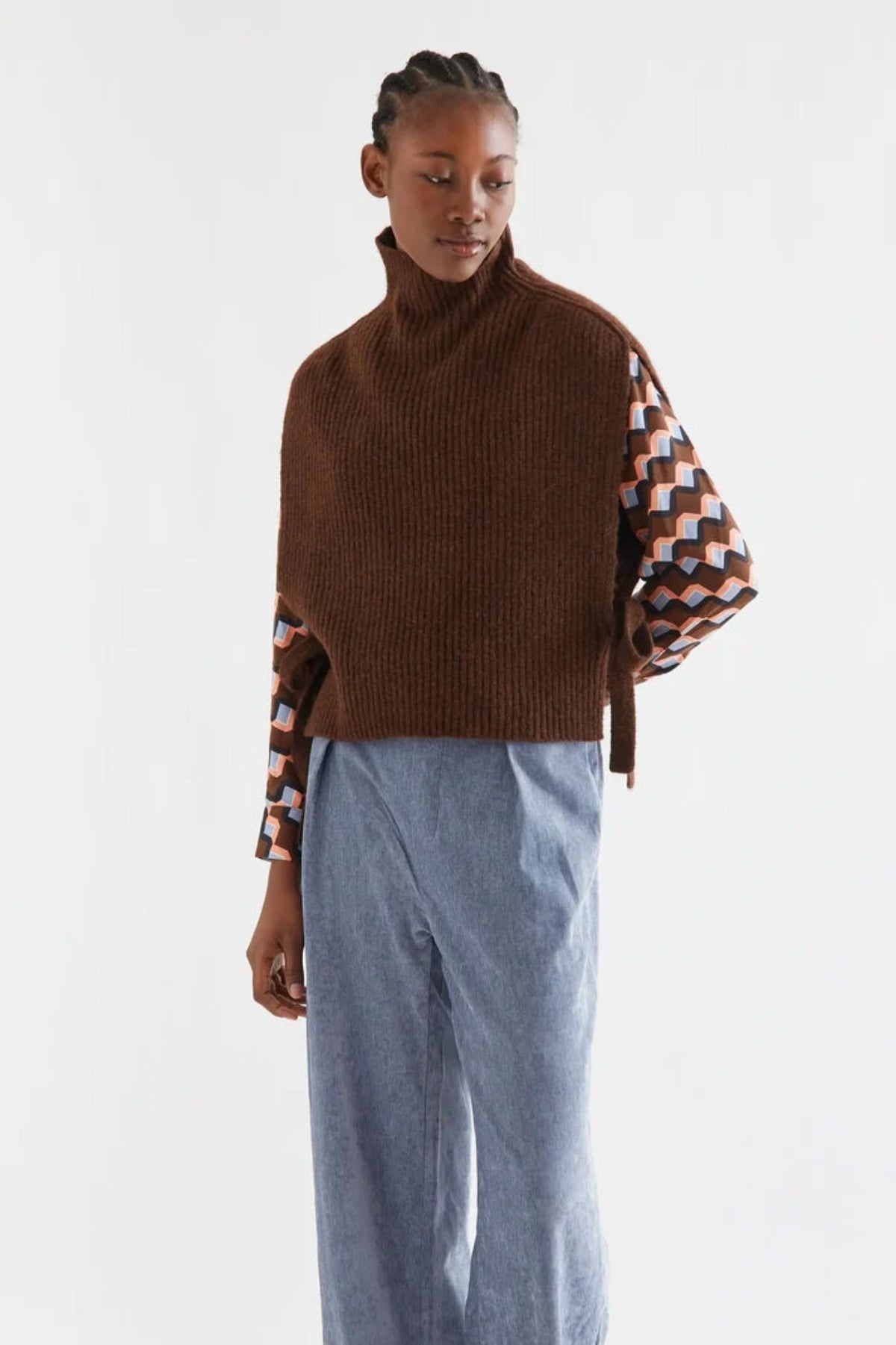 Sweater Vest | Brown