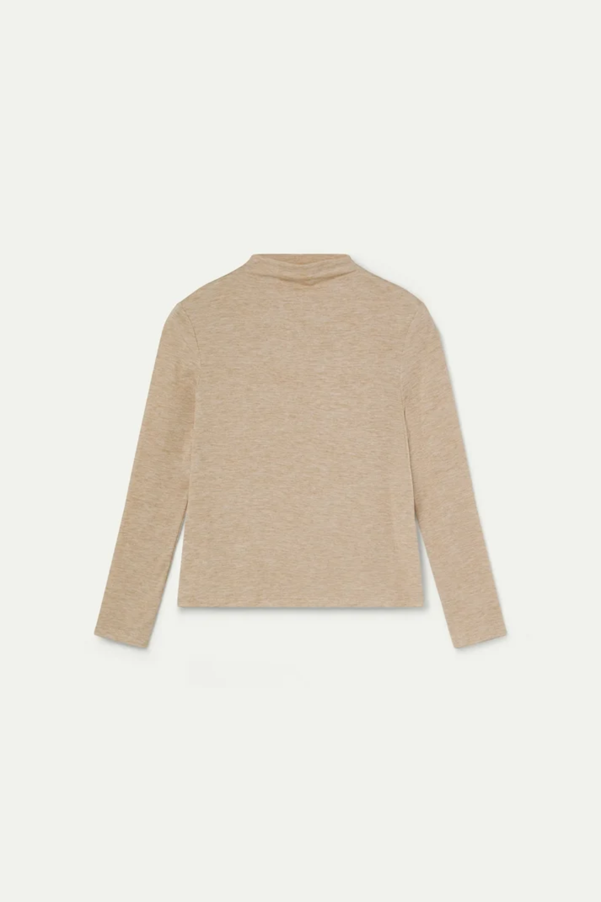 Beige Mock Neck