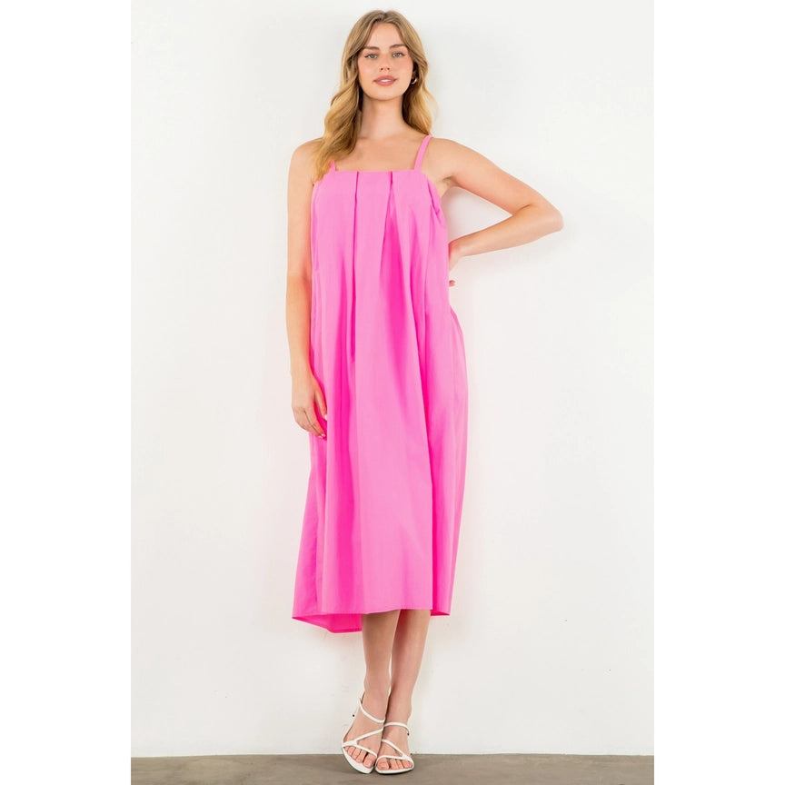 Pink Poplin Dress