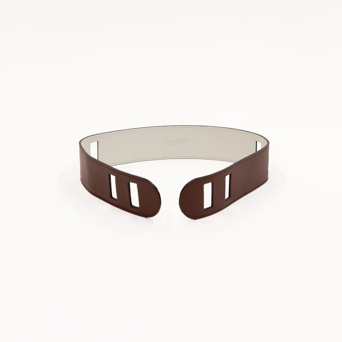 Scarf Reversible Belt | Brn/Crm