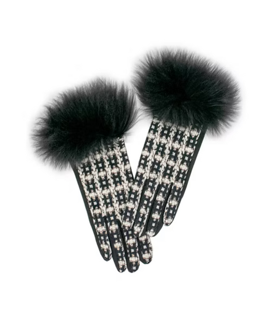Black Jacquard Glove