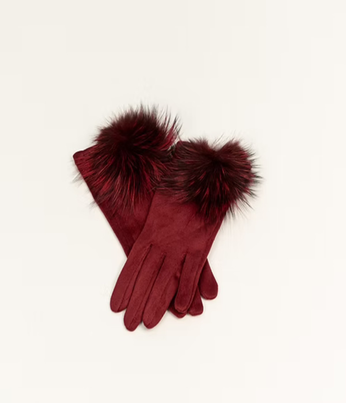 Red Fox Trim Gloves