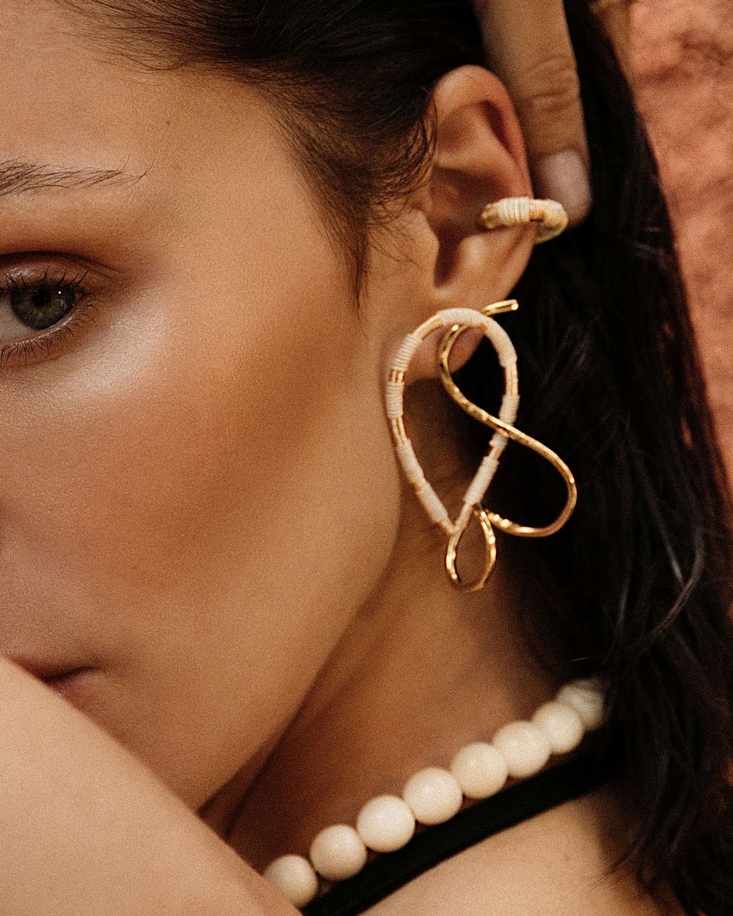 Gioia Earring | Ivory/Gold