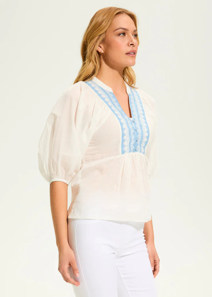 Embellished Appliqué Blouse