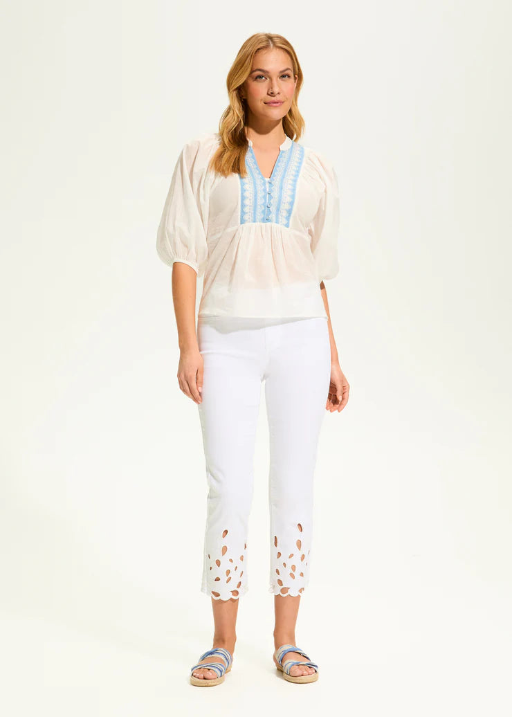 Embellished Appliqué Blouse