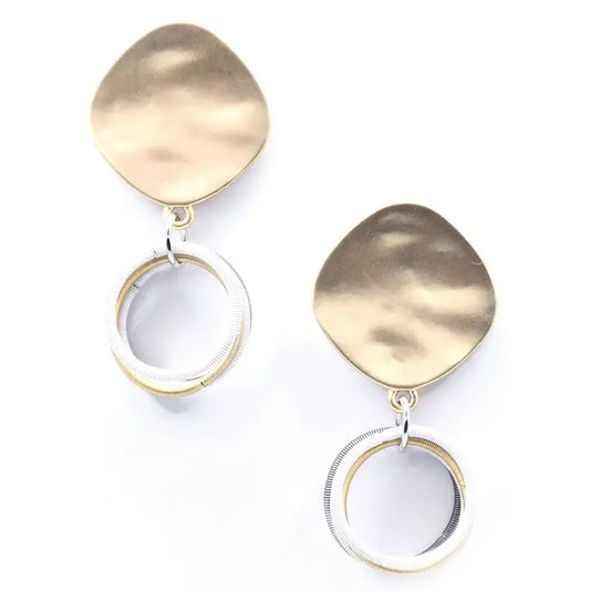 Gold Disc Earrings