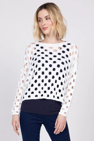 Open Weave Topper |  White