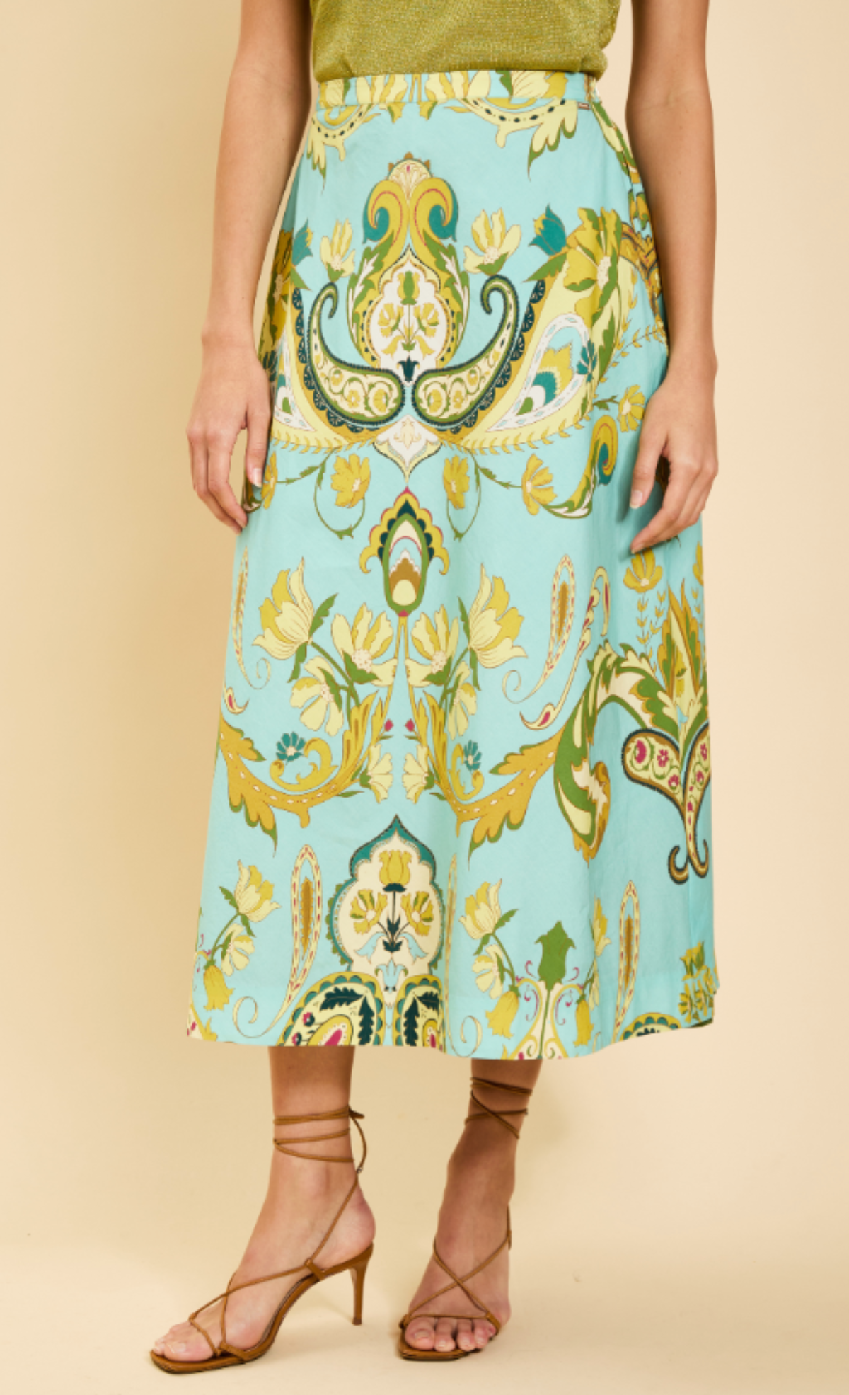 Santiago Convertible Skirt | Paisley Zebra