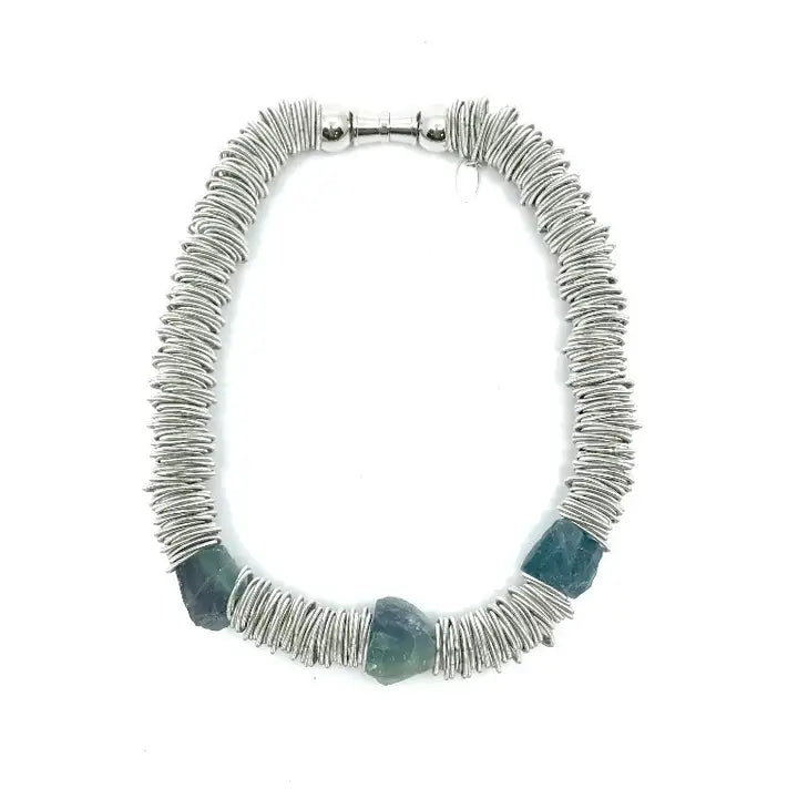 Silver Fluorite Necklace