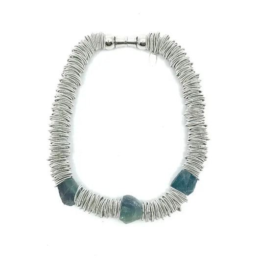 Silver Fluorite Necklace