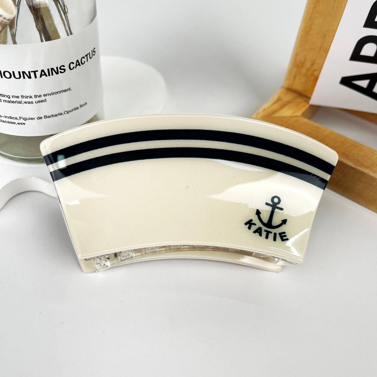 Nurse Cap Hair Claw Clip: White