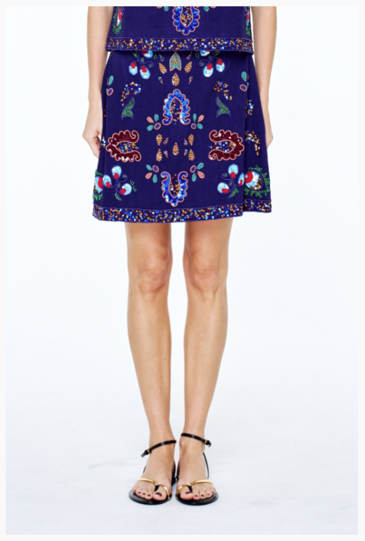 Beaded Mini Skirt