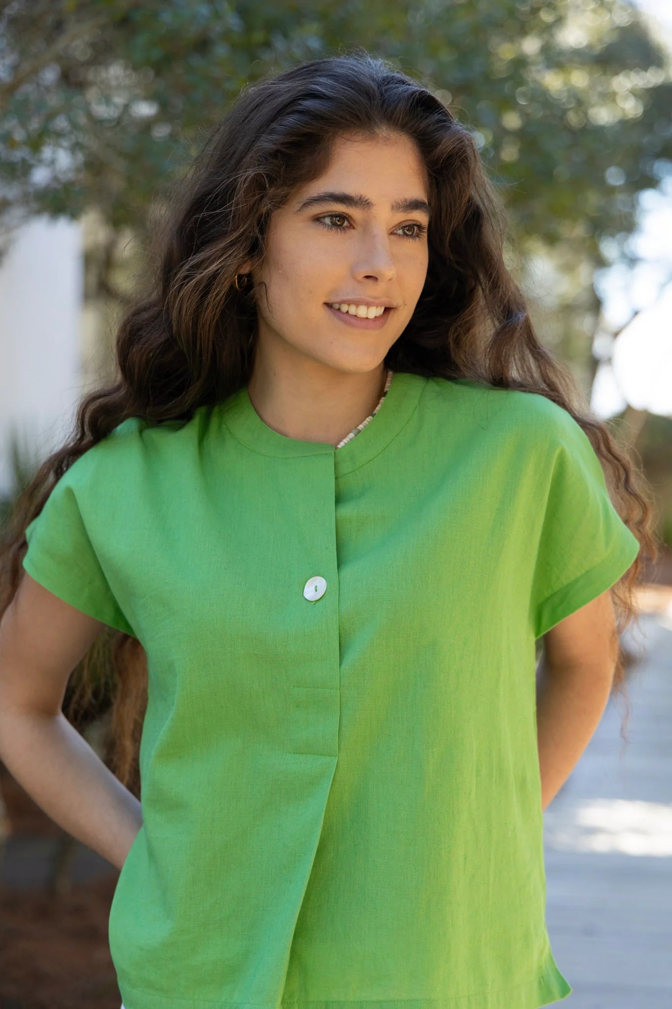 Anna Blouse | Meadow Green