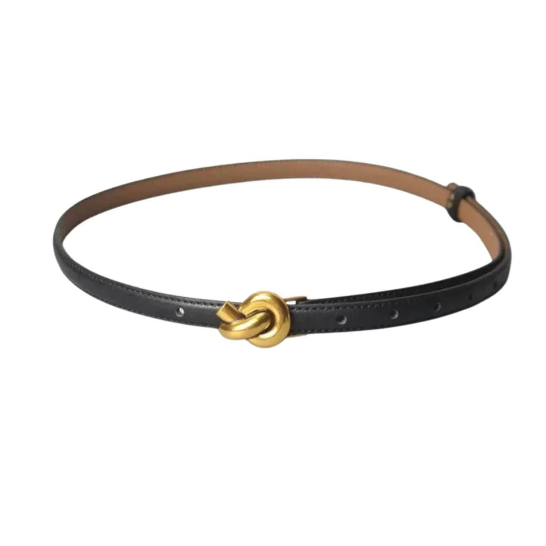 Golden Knot Belt | Black