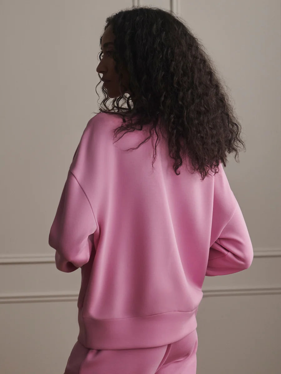 Reena Button Front Sweat