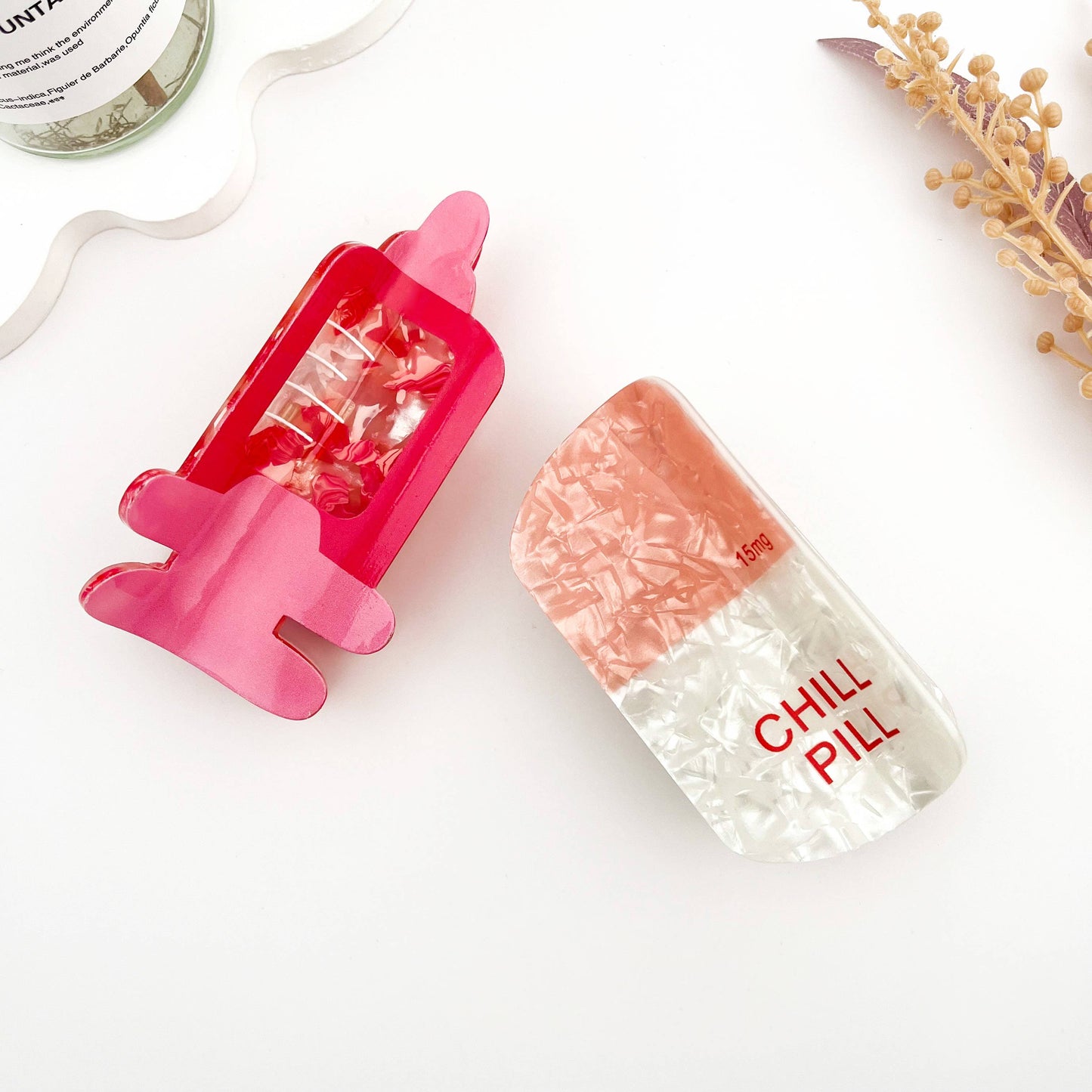 🏥 Cute Medical Hair Claw – Nurse & Doctor Clip Series: Capsule