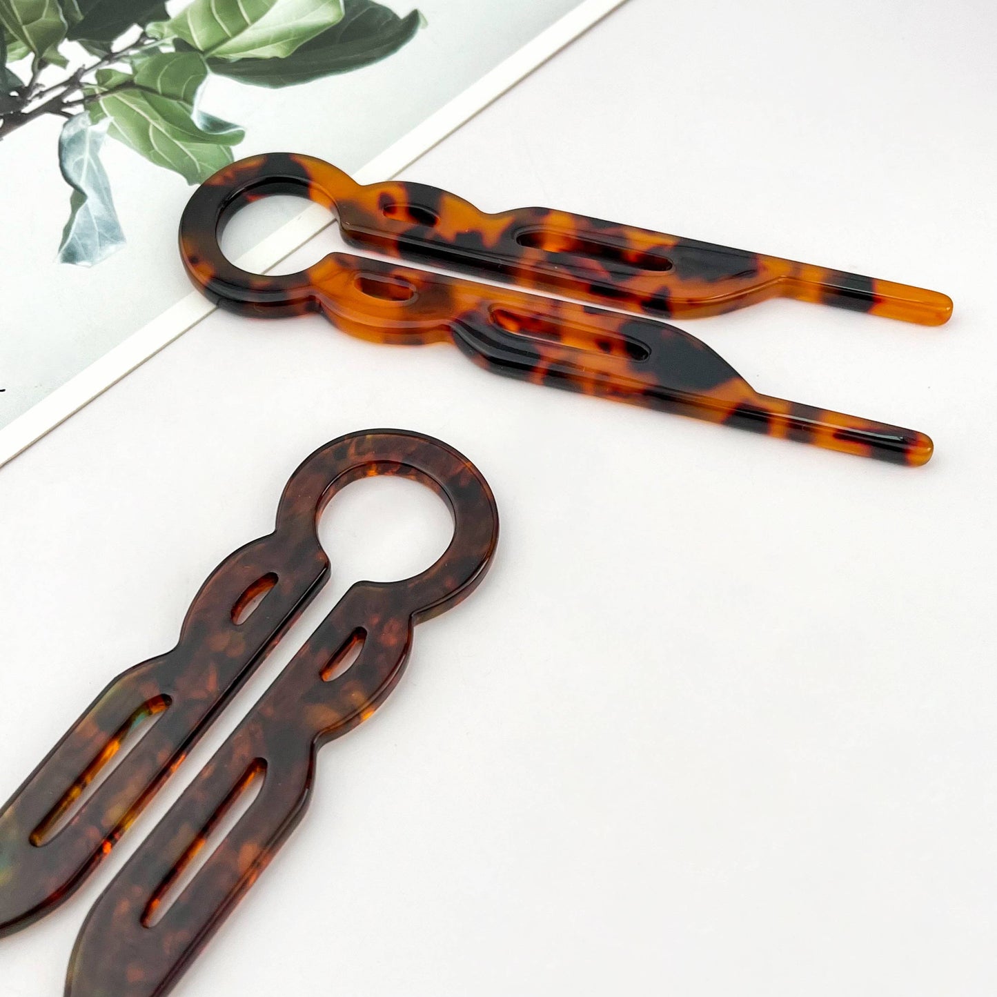 Acetate U Shape Hair Stick French Twist Pin Minimal: A