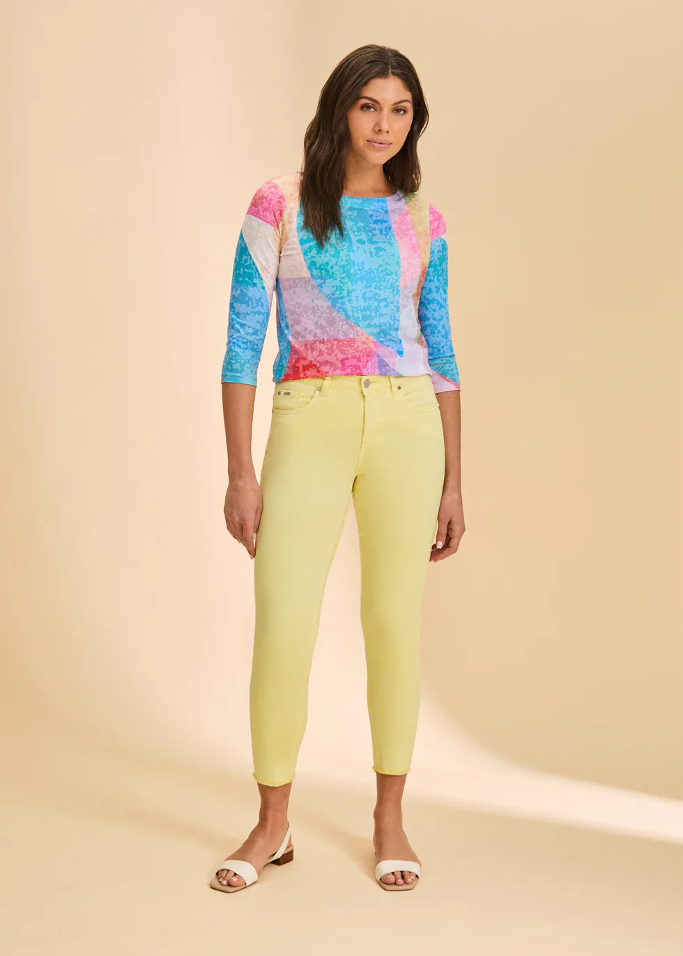 Olivia Slim Ankle Denim | Pineapple