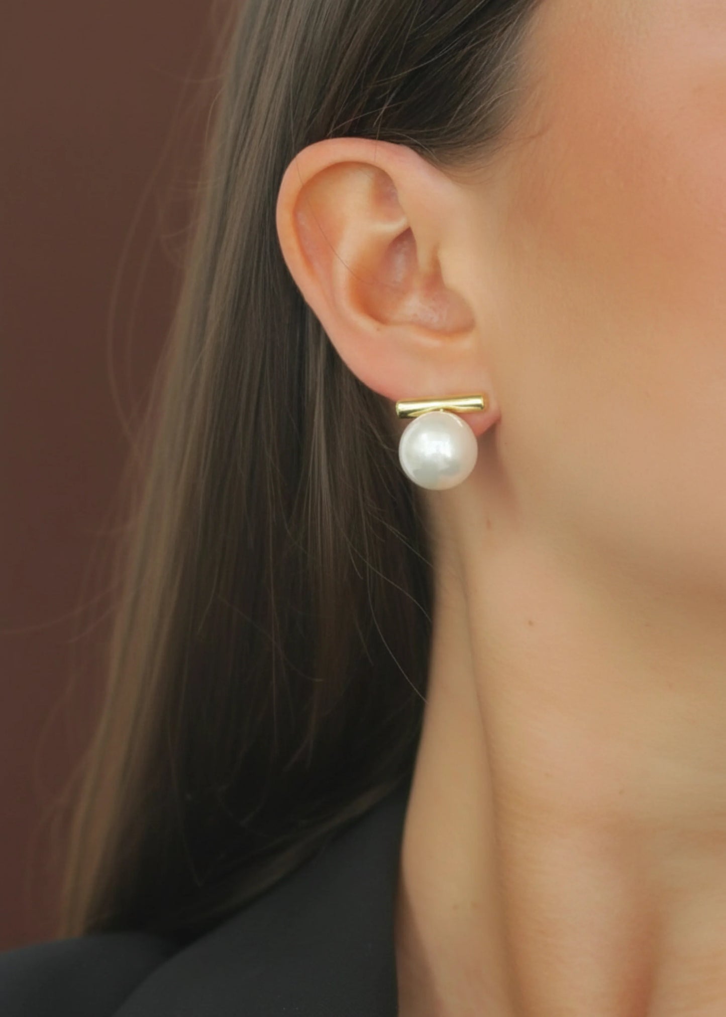 Pearl Studs | Gold