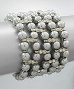 5 Row Gray Pearl