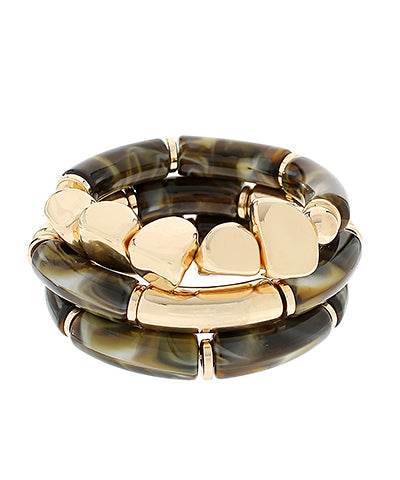 3 Stack Cylinder Bracelet