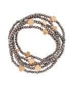 Cross Bracelet | Hematite