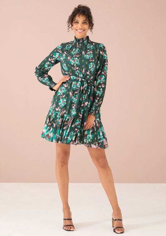 Avery Dress | Emerald Floral