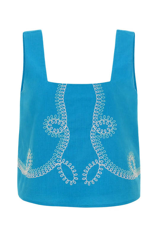 Blake Top | Blue Swirl
