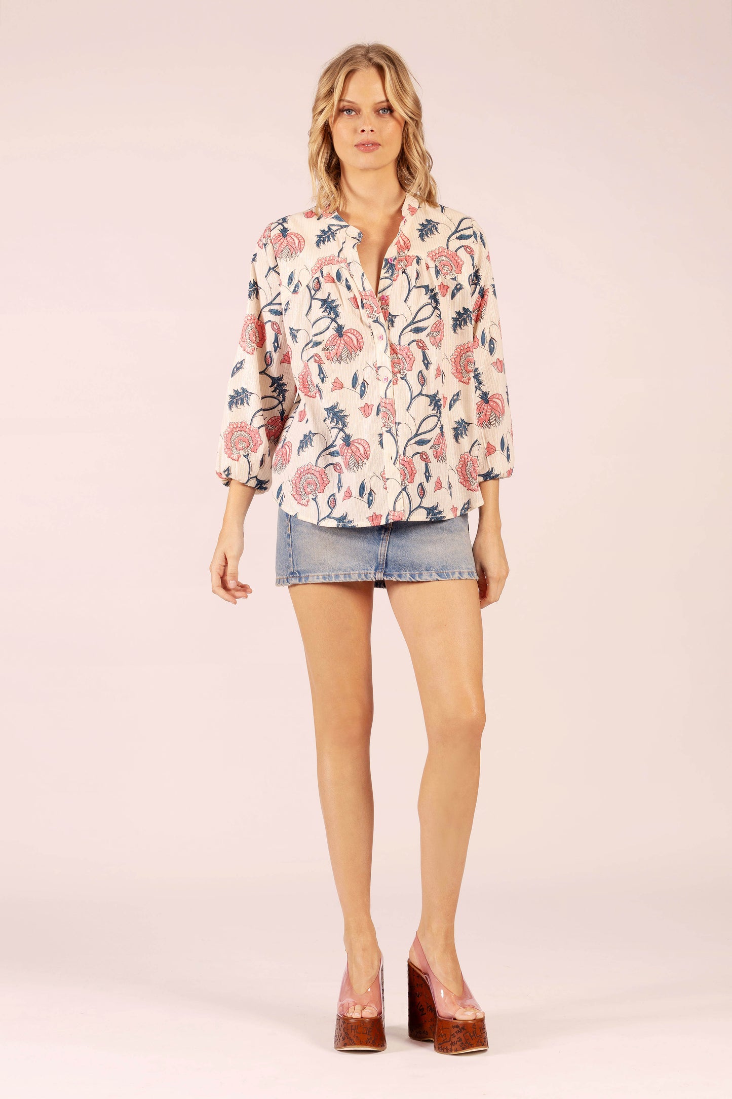 Texas Shirt | Pink Blue