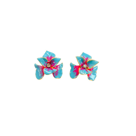 Orchid Earring | Aqua