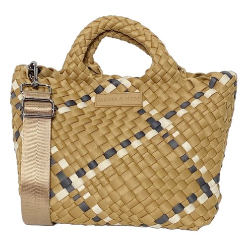 Mini Woven Tote | Camel