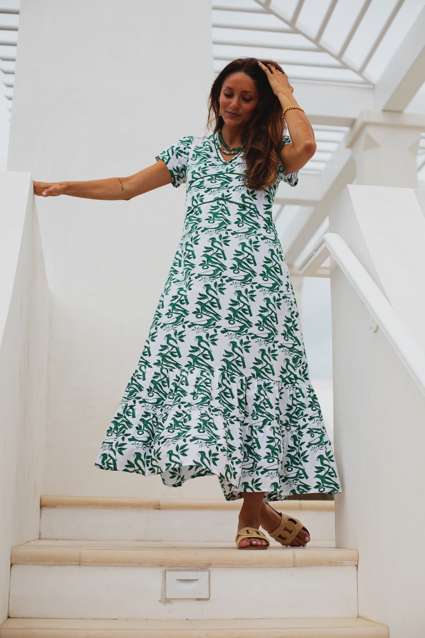 Meg Dress | Green Bird