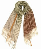 Chevron Oblong Scarf | Mustard