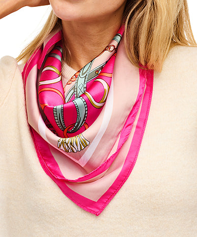 Chain Print Bandana | Pink