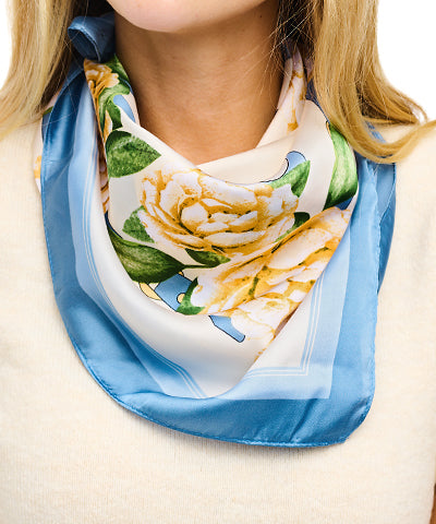 Floral Print Bandana | Cream