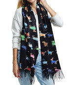 Dog Print Scarf