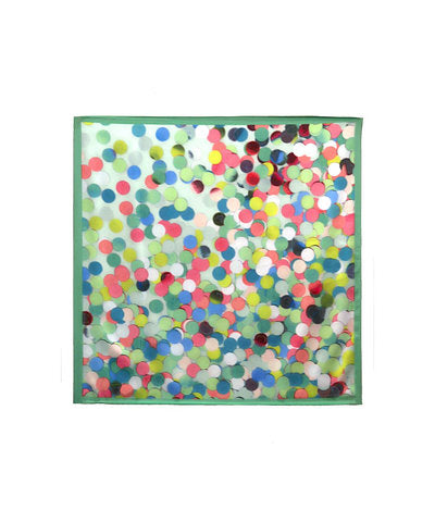 Confetti Print Scarf | Green