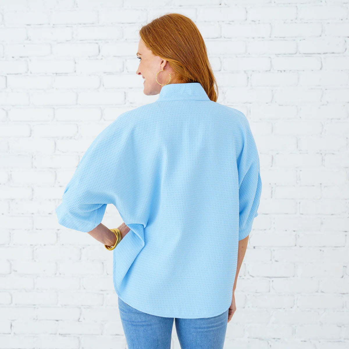 Caroline Top | Lt Blue