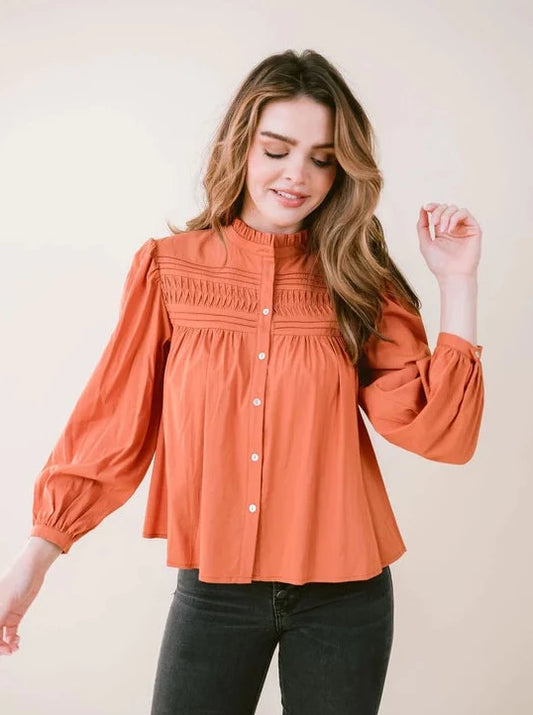 Lindy Blouse | Rust