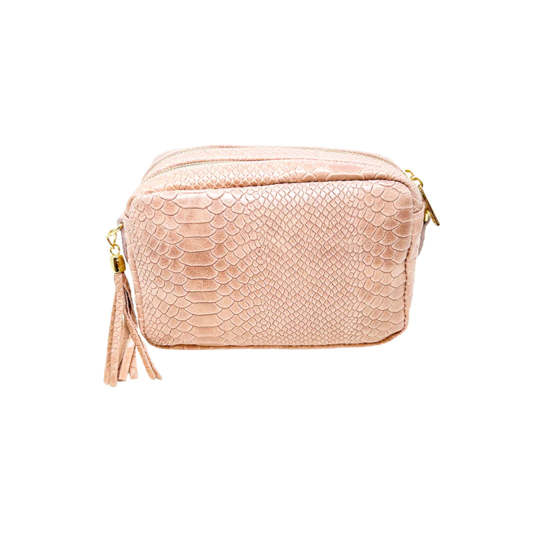Croc Camera Bag | Nude